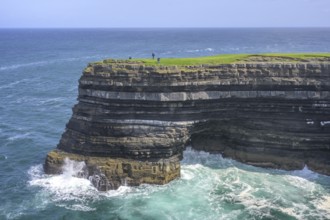 Cliff coast at Downpatrick Head, Lackan, County Mayo, Ireland