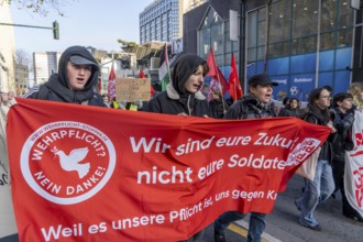 School strike against military service, around 600 participants in a demonstration against the