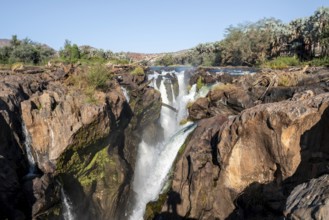 Epupa Falls waterfall on the Kunene River, Kunene, Namibia