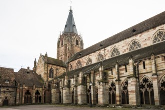 Gothic Church of St. Peter and Paul, Saints-Pierre-et-Paul, Wissembourg, Weissenburg, Alsace,