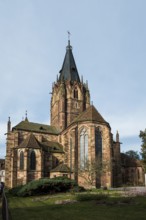 Gothic Church of St. Peter and Paul, Saints-Pierre-et-Paul, Wissembourg, Weissenburg, Alsace,