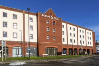 Novotel Ipswich Centre hotel building, Ipswich town centre, Suffolk, England, UK