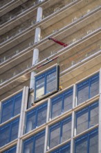 Construction site of the high-rise office building The Berlinian, in the vicinity of Alexanderplatz
