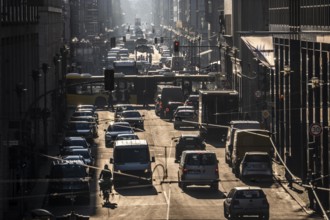 Traffic on Friedrichstraße in Berlin, looking south, Germany