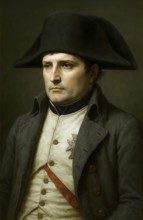 The French Emperor Napoleon Bonaparte, with tricorn and medal, portrait, symbolic image of France,