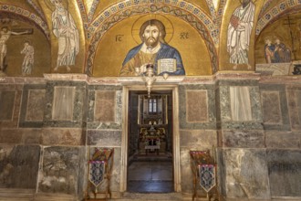 Mosaics in the Catholicon of the Hosios Luke Monastery, UNESCO World Heritage Site in Steiri,