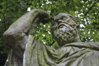 Statue of Socrates in the Hermitage in Bayreuth, Upper Franconia, Bavaria, Germany