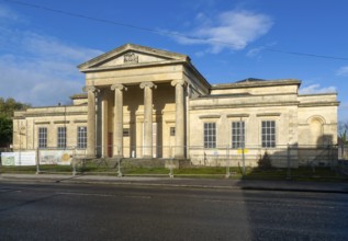 Devizes Assize Court building currently derelict, Devizes, Wiltshire, England, UK architect Thomas