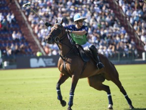 Polo player Adolfo Cambiaso called Poroto from the La Natividad La Dolfina team at the 132nd