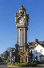 Miles Memorial Clock Tower, Queen Street, Exeter city centre, Devon, England, UK erected 1897