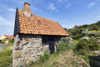 Traditional stone house, listed building, Christiansø, Christiansö, Ertholmene, Pea Islands,