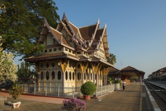Royal Railway Station Pavilion, Hua Hin, Prachuap Khiri Khan, Central Thailand, Thailand