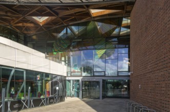 Exterior of the Forum building, Streatham Campus, University of Exeter, Exeter, Devon, England, UK
