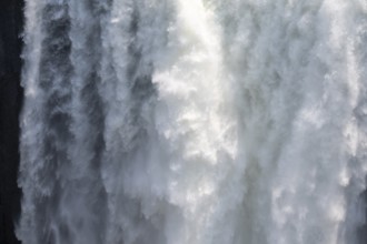 Water plunges into the depths, Victoria Falls, Zimbabwe
