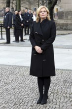 Julia Klöckner, President of the German Bundestag - Memorial Day Wreath laying for victims of war