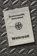 Official military passport, ID card for military service soldiers, military passport of the Federal