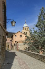 Cathedral church of San Salvador, historic buildings in medieval village of Albarracín, Teruel