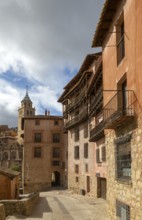 Historic buildings in medieval village of Albarracín, Teruel province, Aragon, Spain