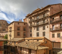 Historic buildings in medieval village of Albarracín, Teruel province, Aragon, Spain