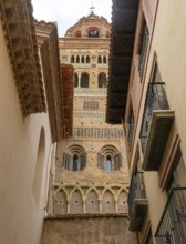 Mudéjar architecture tower of Santa María de Mediavilla cathedral, Teruel, Aragon, Spain