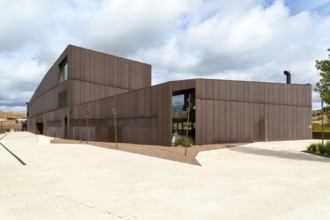 Modern architecture of new Parador de Molina de Aragón, Guadalajara province, Castile-La Mancha,