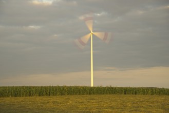 Europe, Germany, Baden-Württemberg, Swabian Jura, Tomerdingen wind farm