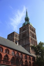 St. Nicholas Church, also St. Nicholas Church, in the urban area of Altstadt, Stralsund,
