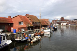 The Old Harbour in Wismar, Nordwestmecklenburg district, Mecklenburg-Vorpommern, Germany