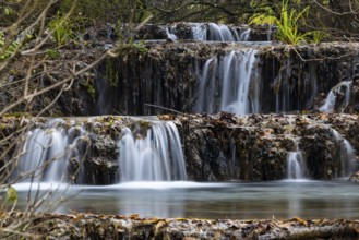 Sinterterrassen der Weißen Lauter, Bach, Water, Autumn, Donntal, Gutenberg, Swabian Jura,