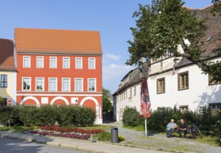 Cathedral Square with historic buildings, Naumburg (Saale), Saxony-Anhalt, Germany