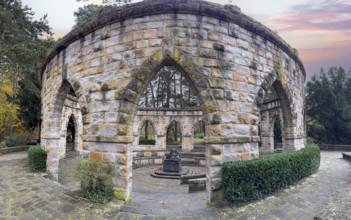 Memorial in memory of for in honor of the dead from the wars In the Wittringer Wald recreation