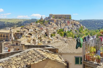 Elevated view of Ragusa Ibla, Ragusa Ibla, Ragusa province, Sicily, Italy
