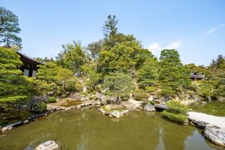 Japanese Garden with Pond, North Garden, Kitaniwa or Hokutei Garden, Ninna-ji Goths, Buddhist