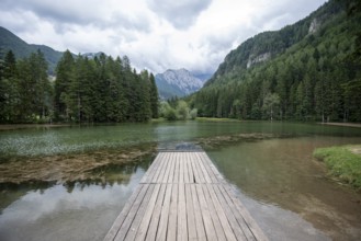Mountain lake, Steiner Alps, Upper Carniola, Zgornje Jezersko, Slovenia