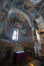 Frescoes in Krusedol monastery, interior view, Krušedol Prnjavor, Vojvodina Province, Serbia