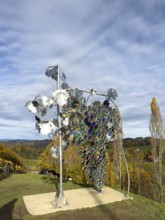 Glass sculpture, largest grape in the world, Eorykogel, Leutschach, South Styrian hills, South
