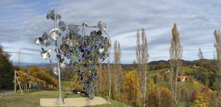 Glass sculpture, largest grape in the world, Eorykogel, Leutschach, South Styrian hills, South