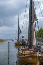 Sea boats in the port of Ahrenshoop, Darß, Mecklenbuirg, Western Pomerania, Germany