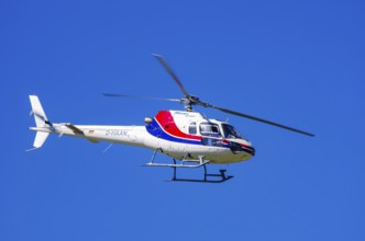An Aerospatiale AS-350 BA Ecureuil helicopter, registration D-HAAN, from Meravo Air Company during