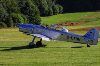 A Pilatus P-2 from Pilatus Flugzeugwerke AG with registration D-ETHN during a flight demonstration