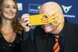 Lutz Mackensy - Award winner The Voice, DEUTSCHER SCHAUSPIELPREIS 2025, Red Carpet at PULLMAN