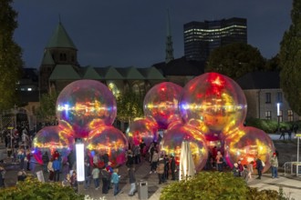 The 10th Essen Light Festival, in the city centre, second largest light art festival in Germany,
