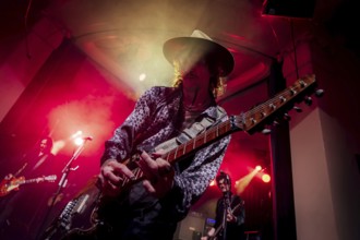 Singer Justin Hawkins from The Darkness live on Dreams On Toast Tour at Metropol Berlin on 10