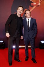 Director Scott Cooper and Jeremy Allen White at the premiere of the cinema film 'Springsteen: