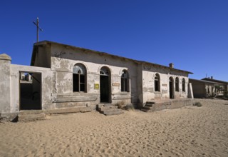 Former ice factory, Kolmanskop, restricted diamond area, Karas region, Namibia
