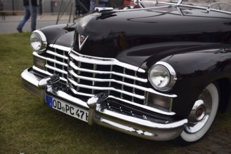 Classic car, 1947 Cadillac Series 62 Convertible, USA, at a classic car meeting in Büsum,