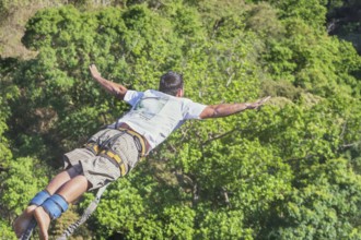 Bungee jumper, San Jose, Costa Rica, Central America