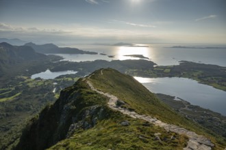 Upper section of the Rørsethornet stone staircase, with 3292 steps one of the longest continuous