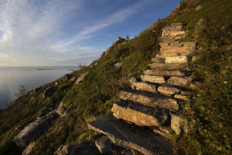 Rørsethornet stone staircase, with 3292 steps one of the longest continuous stone staircases in the