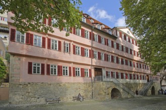 Alte Burse built in 1482 and today's university, historic building, shutters, Tübingen, Neckartal,